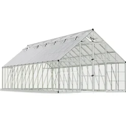 Kasvihuone Palram-Canopia Balance, 25.1m², 10x28ft, hopea