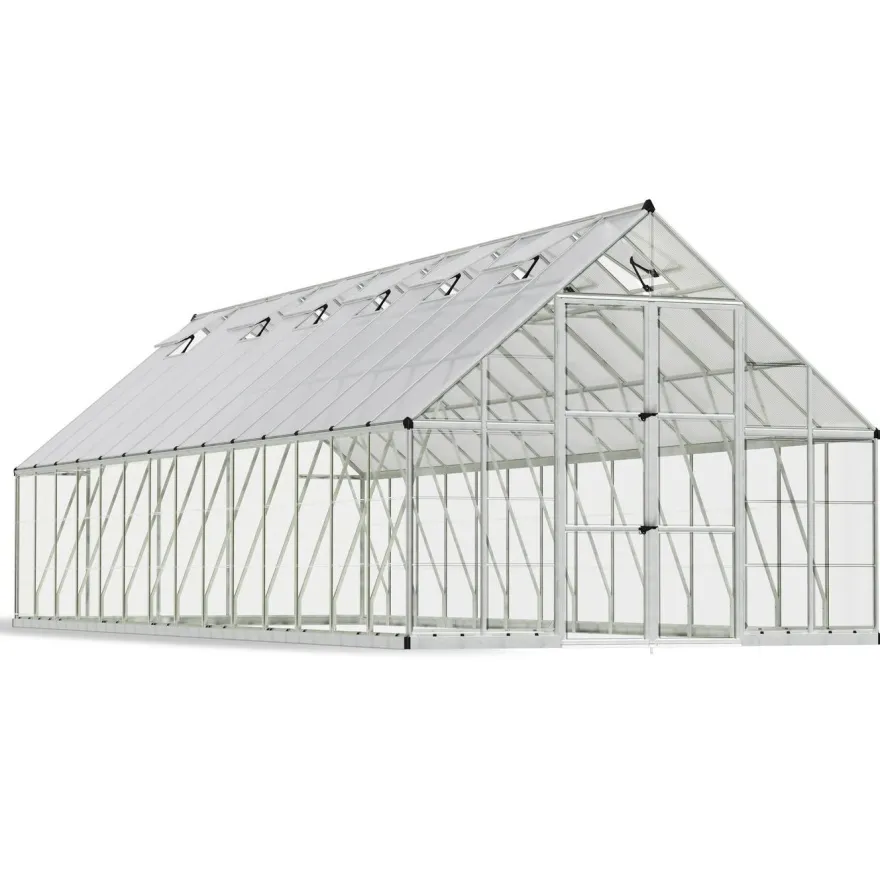 Kasvihuone Palram-Canopia Balance, 25.1m², 10x28ft, hopea