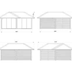 Katos Palmako Bianca Set 213, sis.liukuovet 24,9 m²