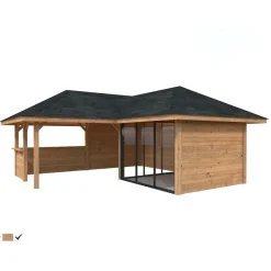 Katos Palmako Bianca Set 209, sis.liukuovet 24,9 m²