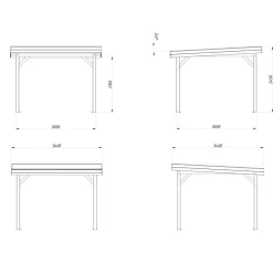 Katos Palmako Lenna 8,3 m²