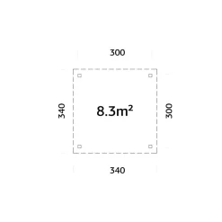 Katos Palmako Lenna 8,3 m²