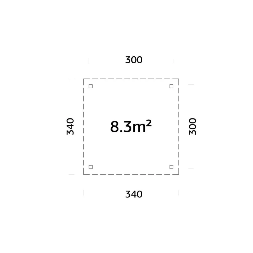Katos Palmako Lenna 8,3 m²