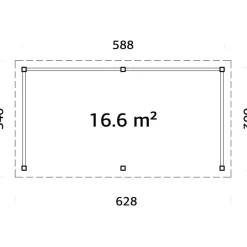 Katos Palmako Lenna Set 307, 16,6 m²