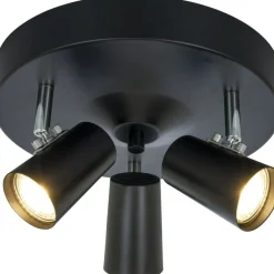 Kattospotti Aneta Lighting Pilot, 3-osainen, musta