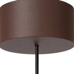 Kattospotti Lucide Lenz, Ø11cm, IP54, 8W, ruskea