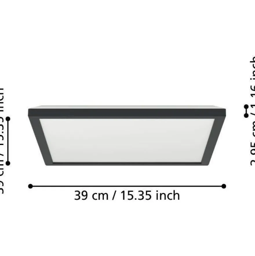 Kattovalaisin Eglo Rovito LED 1CCT IP44 eri kokoja