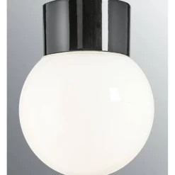 Kattovalaisin Ifö Electric Classic Glob, Ø150mm, opaalilasi, musta, suora, IP54