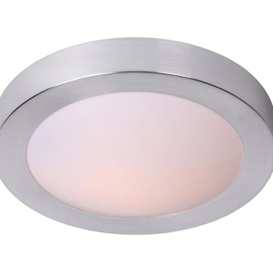 Kattovalaisin Lucide Fresh, Ø35 cm, IP44, satiinikromi