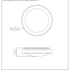 Kattovalaisin Lucide Fresh, Ø35 cm, IP44, valkoinen