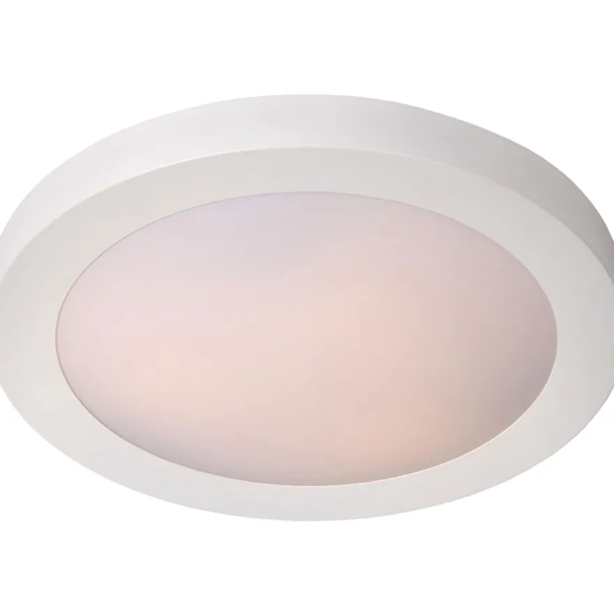 Kattovalaisin Lucide Fresh, Ø35 cm, IP44, valkoinen