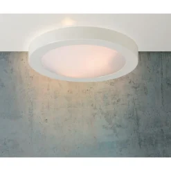 Kattovalaisin Lucide Fresh, Ø35 cm, IP44, valkoinen