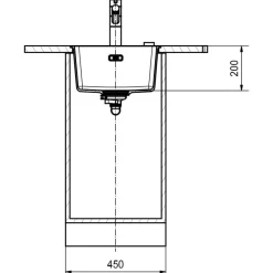 Keittiöallas Franke Maris MRG 210-37 403x433mm Fragranite musta