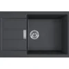 Keittiöallas Franke Sirius S2D 611-78 XL, 890x525mm, komposiitti, musta