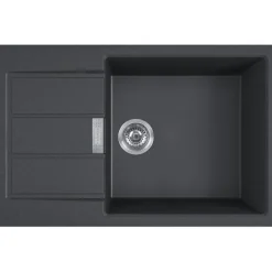 Keittiöallas Franke Sirius S2D 611-78 XL, 890x525mm, komposiitti, musta