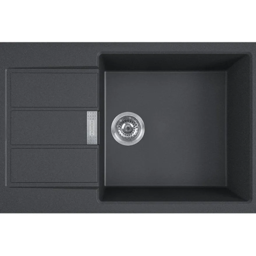 Keittiöallas Franke Sirius S2D 611-78 XL, 890x525mm, komposiitti, musta