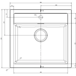 Keittiöallas Franke Sirius SID 610, 560x530mm, Tectonite musta
