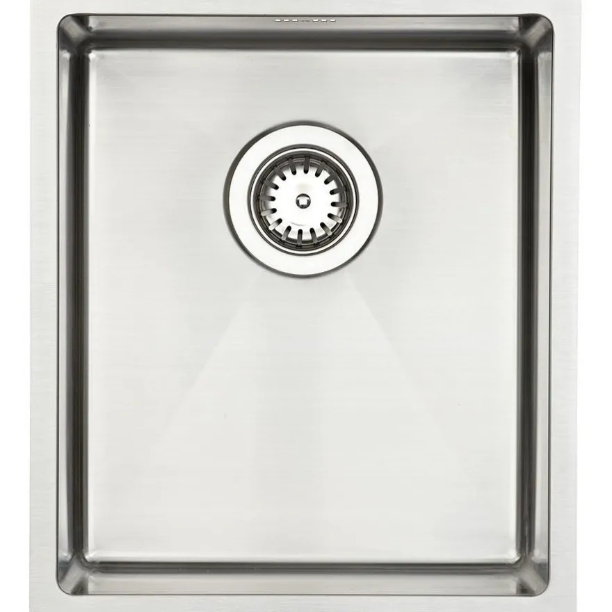Keittiöallas Lavabo Kubus 340 Soft, 380x440mm, ruostumaton teräs