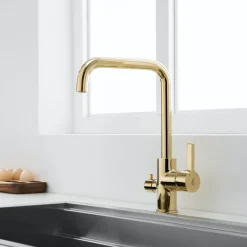 Keittiöhana Bathlife Atlant, pesukoneventtiilillä, kulta