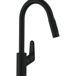 Keittiöhana Hansgrohe Focus M41 240 2jet, ulosvedettävä juoksuputki, mattamusta