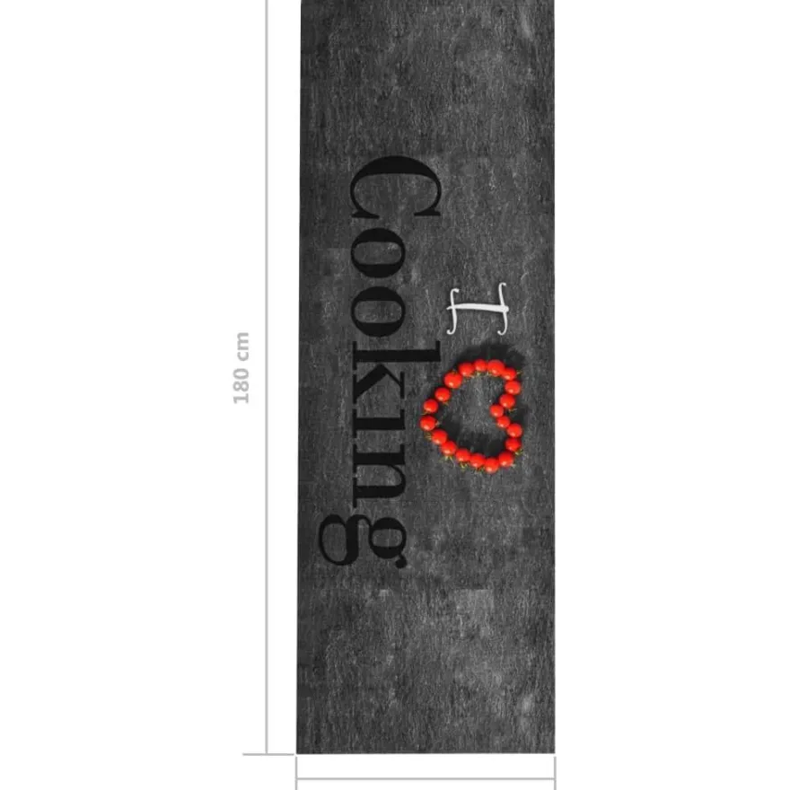 Keittiön pestävä lattiamatto cooking 60x180 cm