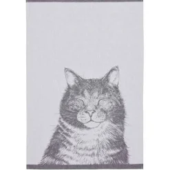 Keittiöpyyhe Finlayson Kissa 50x70cm musta/valkoinen 2kpl/pkt