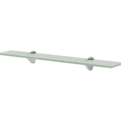 Kelluvat hyllyt, 2 kpl, lasi, 60x10 cm, 8 mm, huurre