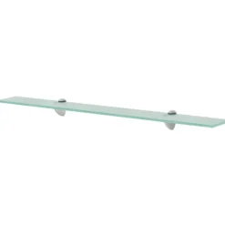 Kelluvat hyllyt, 2 kpl, lasi, 80x10 cm, 8 mm, kirkas