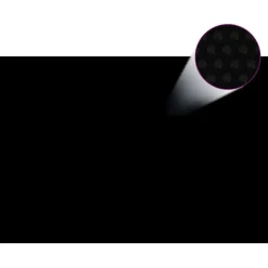 Kelluva uima-altaan aurinkoenergiakalvo 6 x 4 m musta