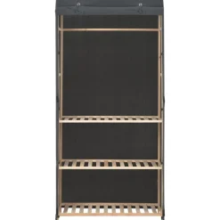 3-kerroksinen vaatekaappi, 79cm, kangas