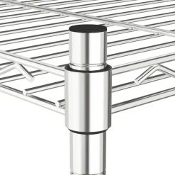 5-kerroksinen varastohylly 90x35x180 cm kromi 250 kg