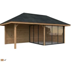 Kesähuone Palmako Bianca Set 205, sis.liukuovet 16,6 m²