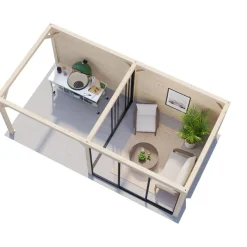 Kesähuone Palmako Bianca Set 205, sis.liukuovet 16,6 m²