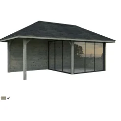 Kesähuone Palmako Bianca Set 205, sis.liukuovet 16,6 m²
