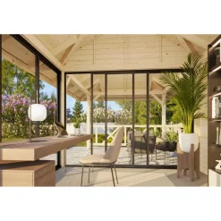 Kesähuone Palmako Bianca Set 204, sis.liukuovet 16,6 m²
