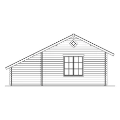Kesämökki Skan Holz Esbjerg 3, 23.5 + 3.4m², sis.parven