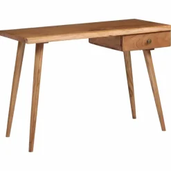Kirjoituspöytä kiinteä akaasiapuu 110x50x76 cm