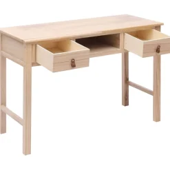 Kirjoituspöytä luonnollinen 110x45x76 cm puinen