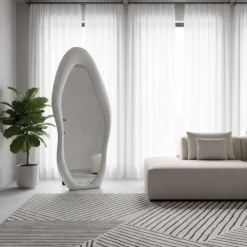 Kokovartalopeili Linento Furniture Nero, 70x165cm, kerma