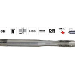 Konekierretappi Tivoly T Line, M4x0.7, HSS DIN