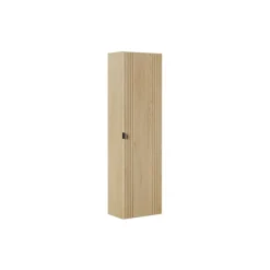 Korkea kaappi Interia Falun, 400x254x1400mm, 1-ovella, tammi