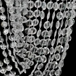 Kristallinen riippuva kattokruunu 22 x 58 cm