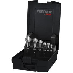 Kärkiupotinsarja Terrax 6.3-20.5mm, C90°, HSS, 6-os. DIN335