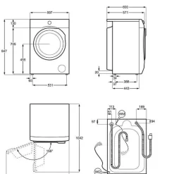 Kuivaava pesukone Electrolux EWI722L94L 700 SteamCare, 9kg