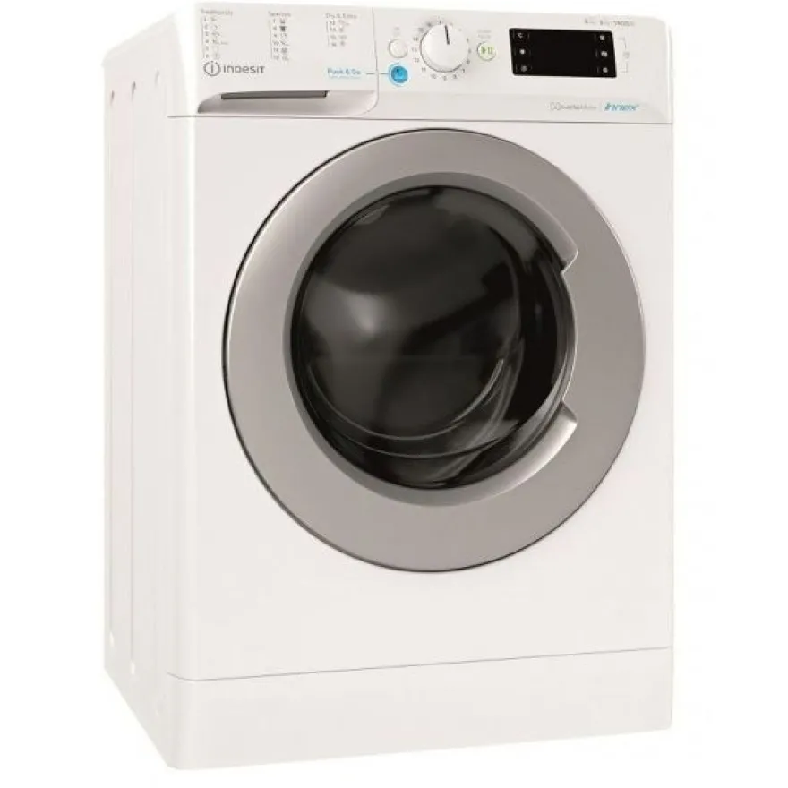 Kuivaava pyykinpesukone Indesit BDE864359EWSEU, 1400rpm, 8/6kg