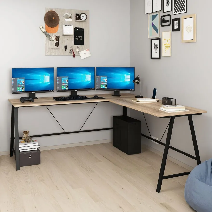 Kulmapöytä Linento Furniture Team L, eri värejä
