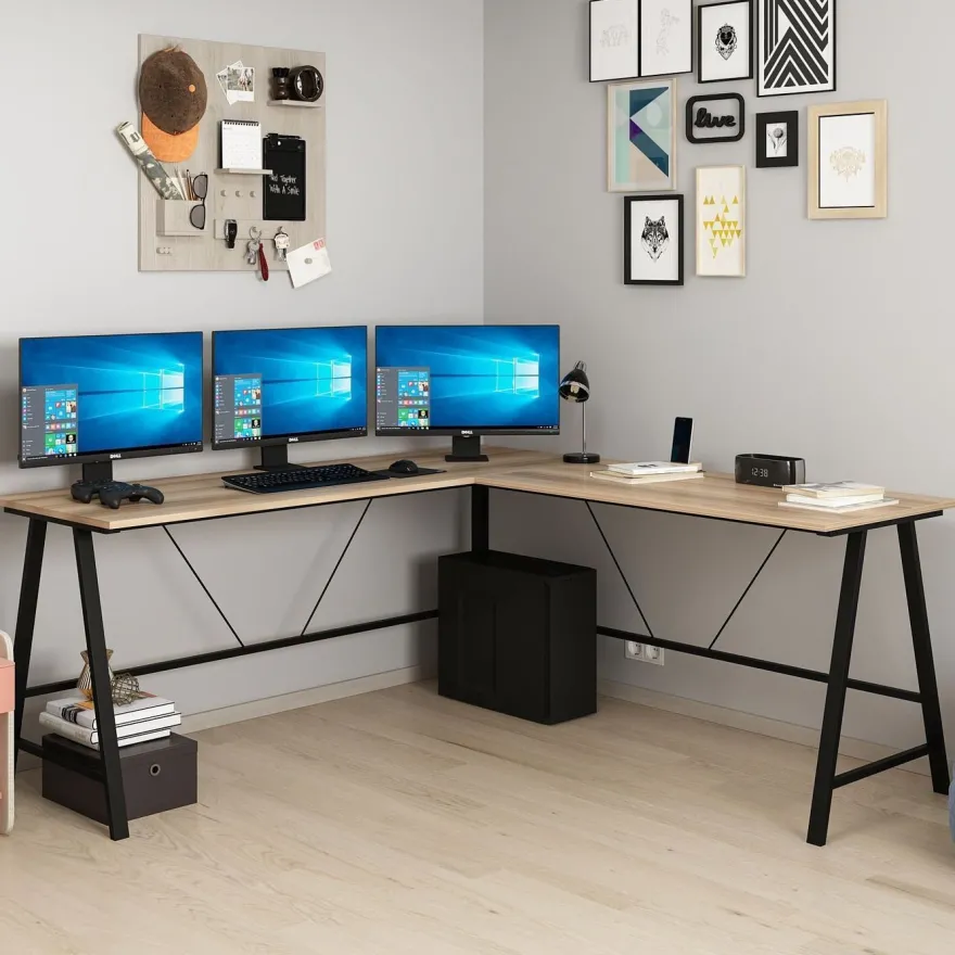 Kulmapöytä Linento Furniture Team L, eri värejä