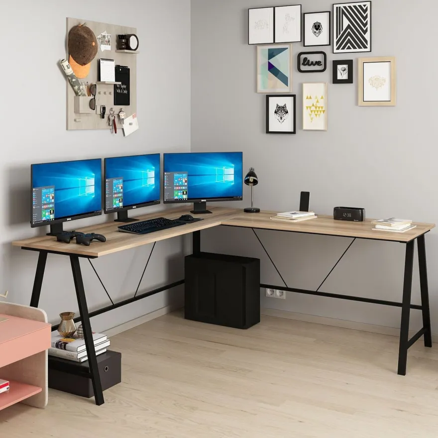 Kulmapöytä Linento Furniture Team L, eri värejä