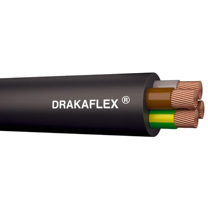 Kumikaapeli Draka DRAKAFLEX H07RN-F 4G2,5 R100