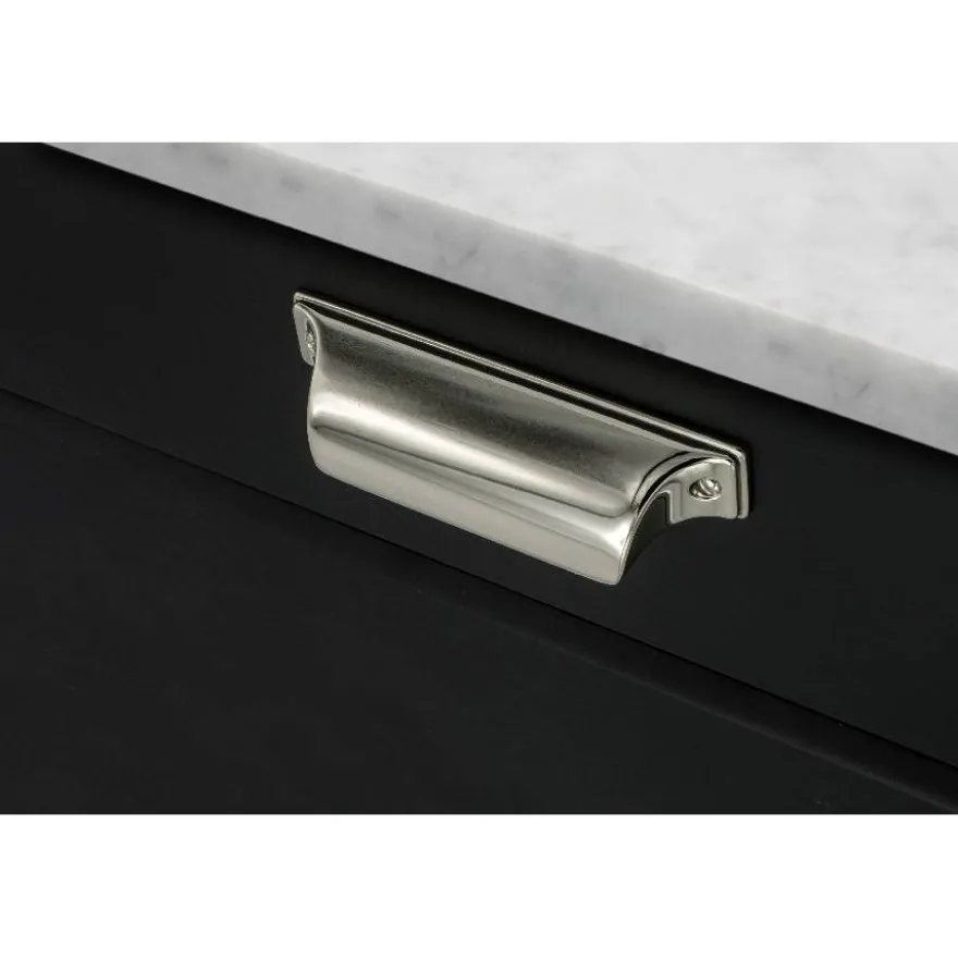 Kuppivedin Beslag Design Timjan, 105x24x27mm, kromi